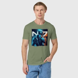 Мужская футболка хлопок Mass Effect - character ai art fantasy - фото 2