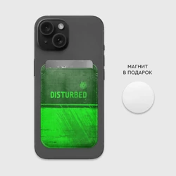 Картхолдер Magsafe магнитный Disturbed - green gradient посередине - фото 2
