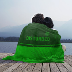 Плед 3D Disturbed - green gradient посередине - фото 2
