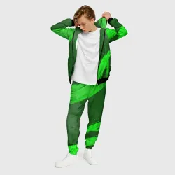 Мужской костюм 3D Five Finger Death Punch - green gradient вертикально - фото 2
