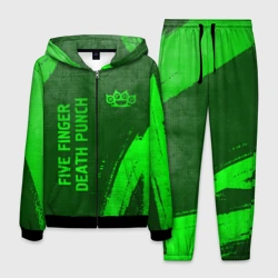 Мужской костюм 3D Five Finger Death Punch - green gradient вертикально