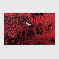 Флаг 3D Красный веном текстура Карнажа