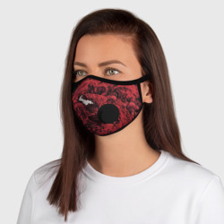 Маска из неопрена Красный веном текстура Карнажа - фото 2