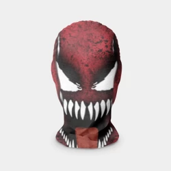Маска карнавальная 3D Веном красный и черный симбиот