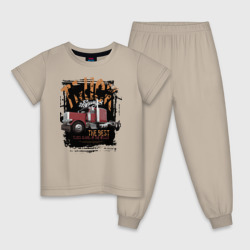 Детская пижама хлопок Лучший дальнобойщик в мире