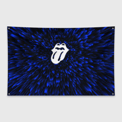 Флаг-баннер Rolling Stones blue energy