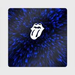 Магнит виниловый Квадрат Rolling Stones blue energy