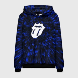 Мужская толстовка 3D Rolling Stones blue energy