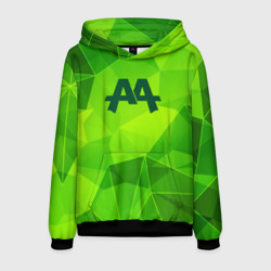 Мужская толстовка 3D Asking Alexandria green poly