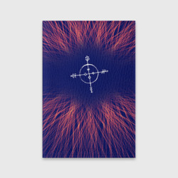 Обложка для паспорта матовая кожа Megadeth red energy