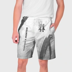Мужские шорты 3D Hunter x Hunter - white gradient вертикально
