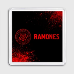 Магнит 55*55 Ramones - red gradient по-горизонтали