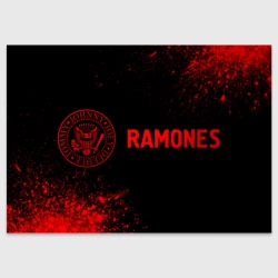 Поздравительная открытка Ramones - red gradient по-горизонтали