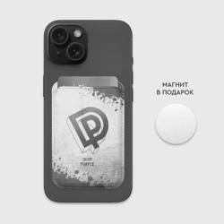 Картхолдер Magsafe магнитный Deep Purple - white gradient - фото 2