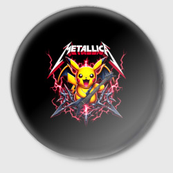 Значок Metallica - cool Pikachu