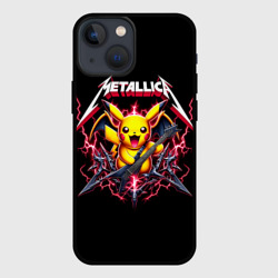 Чехол для iPhone 13 mini Metallica - cool Pikachu