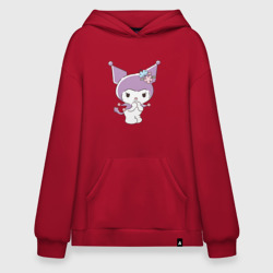 Худи SuperOversize хлопок Куроми с цветочками