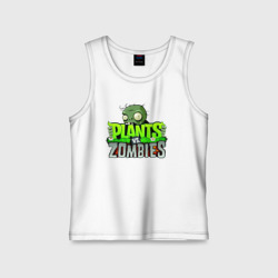 Детская майка хлопок Plants vs Zombies - logotype