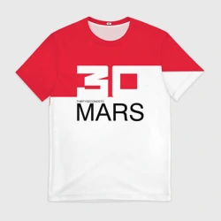 Мужская футболка 3D 30 Seconds to Mars  poster