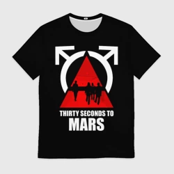 Мужская футболка 3D 30 Seconds to Mars - poster