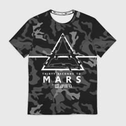 Мужская футболка 3D 30 Seconds to Mars - poster