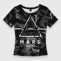 Женская футболка 3D Slim 30 Seconds to Mars - poster