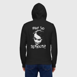 Мужская толстовка на молнии хлопок Джокер - почему такой серьезный - фото 2