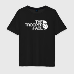 Мужская футболка хлопок Oversize The trooper face 