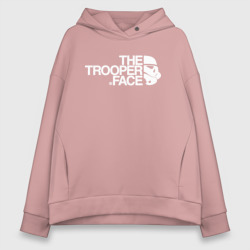 Женское худи Oversize хлопок The trooper face 