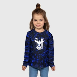 Детский лонгслив 3D Free Fire blue energy - фото 2