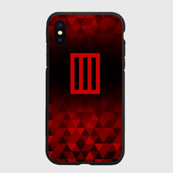 Чехол для iPhone XS Max матовый Paramore red poly