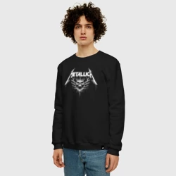 Мужской свитшот хлопок Metallica - crazy skull - фото 2
