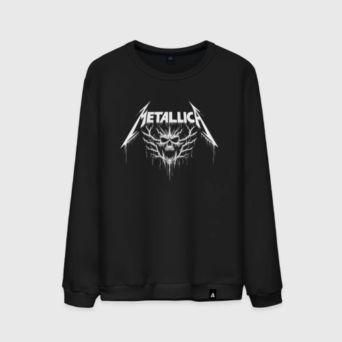 Мужской свитшот хлопок Metallica - crazy skull