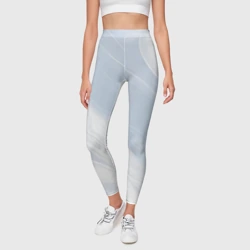 Леггинсы 3D Светлый бело-голубой - фото 2