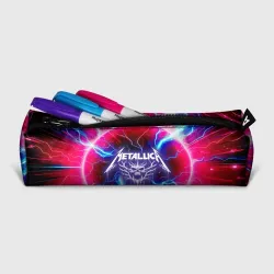 Пенал школьный 3D Metallica - neon glow - фото 2