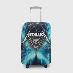 Чехол для чемодана 3D Neon glow - Metallica