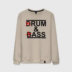 Мужской свитшот хлопок Drum and bass color