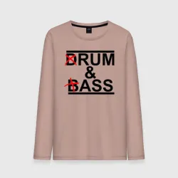 Мужской лонгслив хлопок Drum and bass color