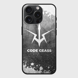 Чехол силиконовый для Apple iPhone 15 Pro Мax матовый Code Geass - grey gradient