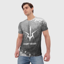 Мужская футболка 3D Code Geass - grey gradient - фото 2