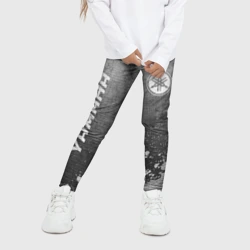 Детские леггинсы 3D Yamaha - grey gradient вертикально - фото 2