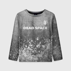 Детский лонгслив 3D Dead Space - grey gradient посередине
