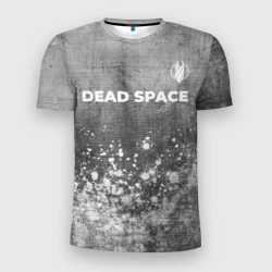 Мужская футболка 3D Slim Dead Space - grey gradient посередине