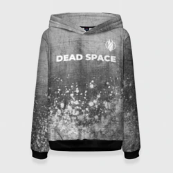 Женская толстовка 3D Dead Space - grey gradient посередине