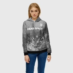 Женская толстовка 3D Dead Space - grey gradient посередине - фото 2