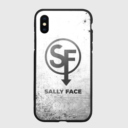 Чехол для iPhone XS Max матовый Sally Face - white gradient