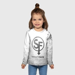 Детский лонгслив 3D Sally Face - white gradient - фото 2