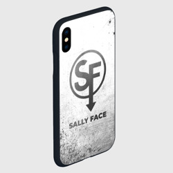 Чехол для iPhone XS Max матовый Sally Face - white gradient - фото 2