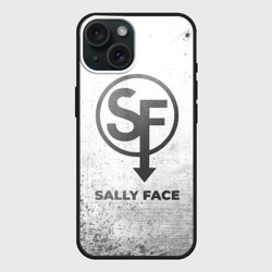 Чехол силиконовый для Apple iPhone 15 матовый Sally Face - white gradient