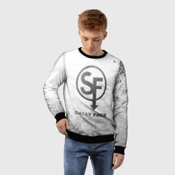 Детский свитшот 3D Sally Face - white gradient - фото 2